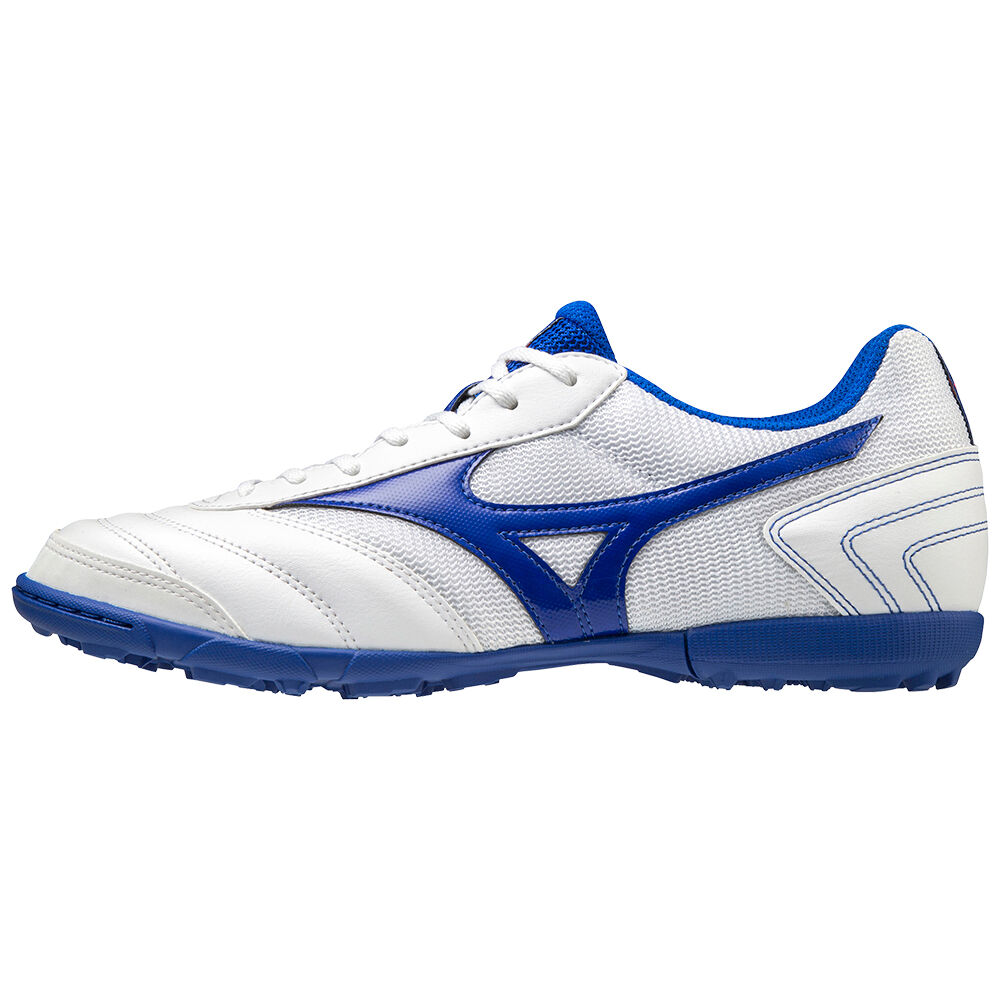 Mizuno MRL Sala Club TF - Erkek Futbol Ayakkabısı - Beyaz/Mavi Türkiye (JGUHQX-901)